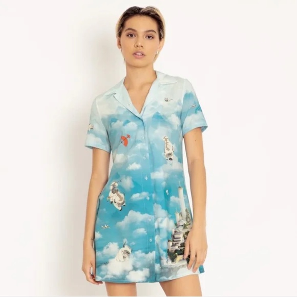Blackmilk Avatar Sky Print Dress
